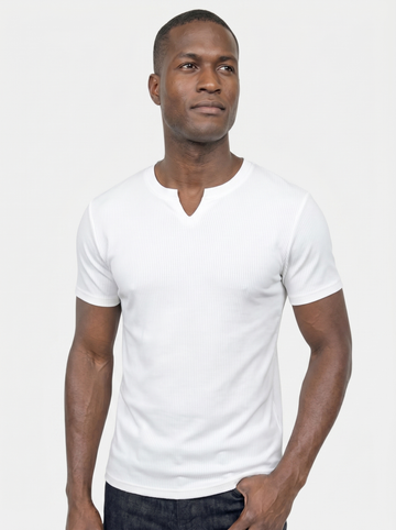 T-shirt muscle côtelé de précision - Croix et Couronne